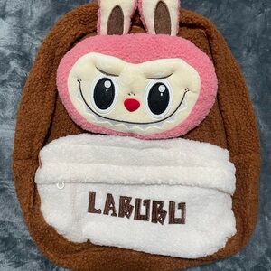 Labubu Brown and Pink Backpack